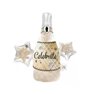 Celebrate Champagne Bottle celebration foil balloon 73 cm