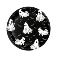 Halloween Ghost paper plate set of 6, 18 cm