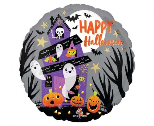 Happy Halloween Haunted House Foil Balloon 46 cm