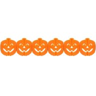 Halloween Halloween Pumpkin paper garland 300 cm