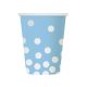 Dots Silver Dots Blue paper cup 6 pcs 270 ml