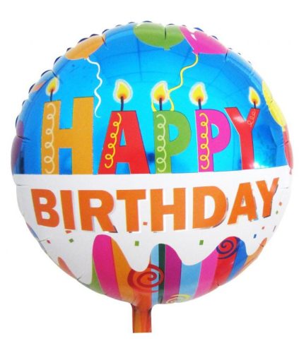 Happy Birthday Candels foil balloon 36 cm