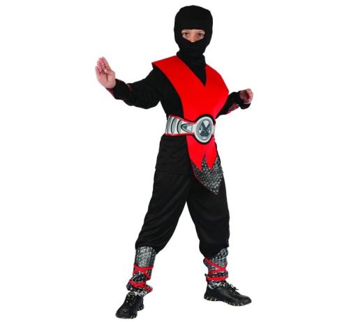 Red Ninja costume 120/130 cm