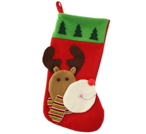 Reindeer, Christmas Fireplace Stocking, Boot 41 cm