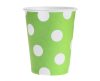 Green Green Polka Dots paper cup 6 pcs 270 ml