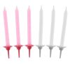 Colour Pattern 4 Pink cake candles, candle set