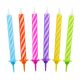 Colour Spiral cake candle, candle set 12 pieces