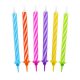 Colour Spiral birthday candle, candle set