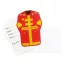 Fireman Fire Brigade yellow invitation 6 pcs