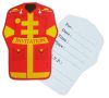 Fire brigade Fire Brigade invitation card 6 pieces