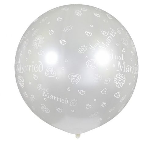 Just married metallic air-balloon, balloon 80 cm ((WP))