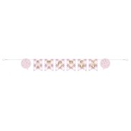 First Birthday 1st Birthday Pink paper banner 182 cm