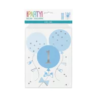 First Birthday Blue paper bag, pack of 8