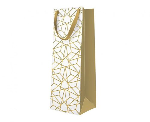 Luxury Mesh Paper Wine Bag 12x37x10 cm