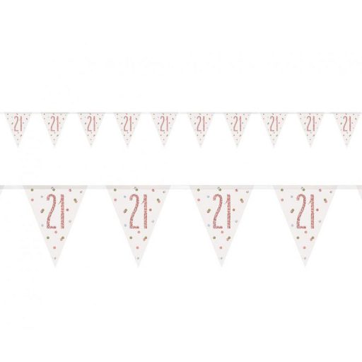 Happy Birthday Holographic Happy Birthday 21 Bunting 274 cm