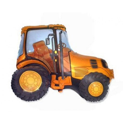 Tractor Orange Tractor foil balloon 36 cm (WP)