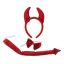 Devil Satin costume accessory set