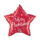 Merry Christmas Red Star Foil Balloon 51 cm