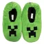 Minecraft Creeper Green Pixel children's winter slippers 31-38
