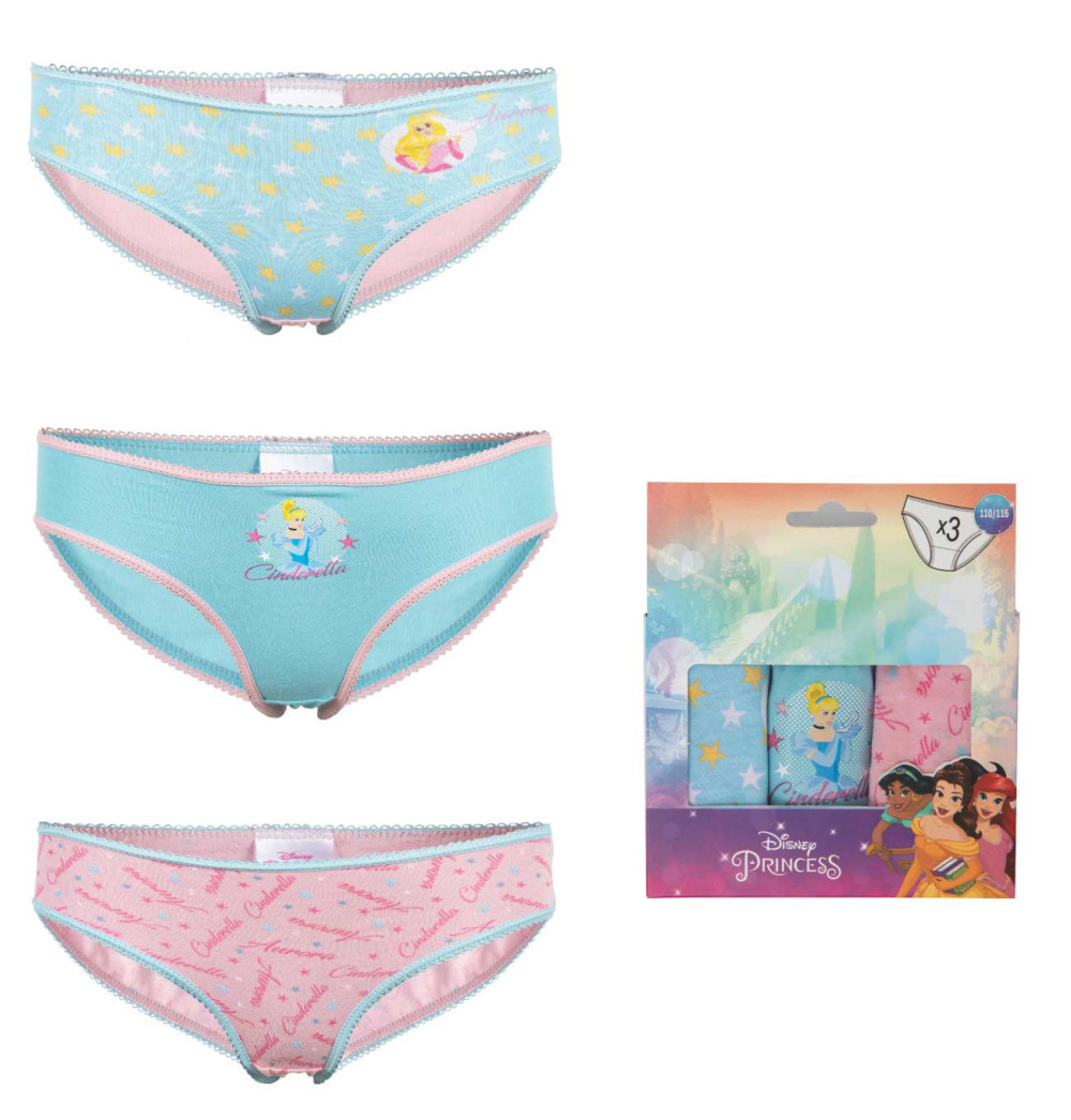 Disney Princess Kids' Underwear, Briefs 3 pieces/package - Javoli