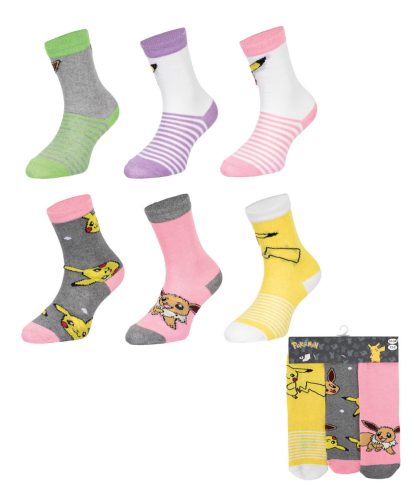 Pokémon Pika-Eevee kids sock 23-34