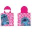 Disney Lilo and Stitch Pink Wink beach towel poncho 50x100 cm (Fast Dry)