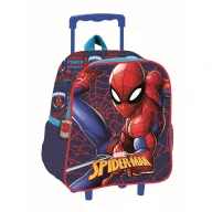   Spiderman Great Power 3D Rolling Kindergarten Backpack, Bag 32 cm