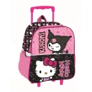 Hello Kitty & Kuromi rolling preschooler 3D backpack, bag 32 cm