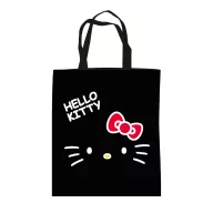 Hello Kitty Black canvas tote bag, shopping bag 44 cm