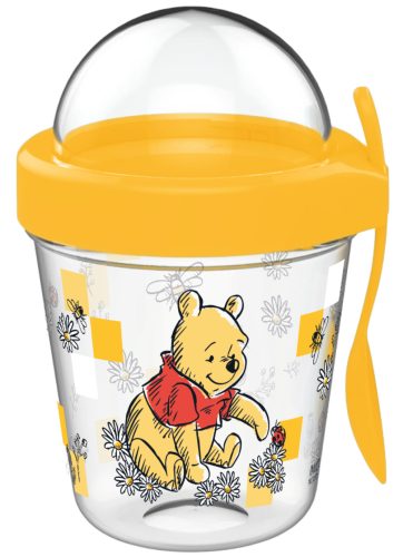 Disney Winnie the Pooh cup Snack with lid and spoon 350 ml
