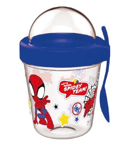Spiderman Spidey cup Snack with lid and spoon 350 ml