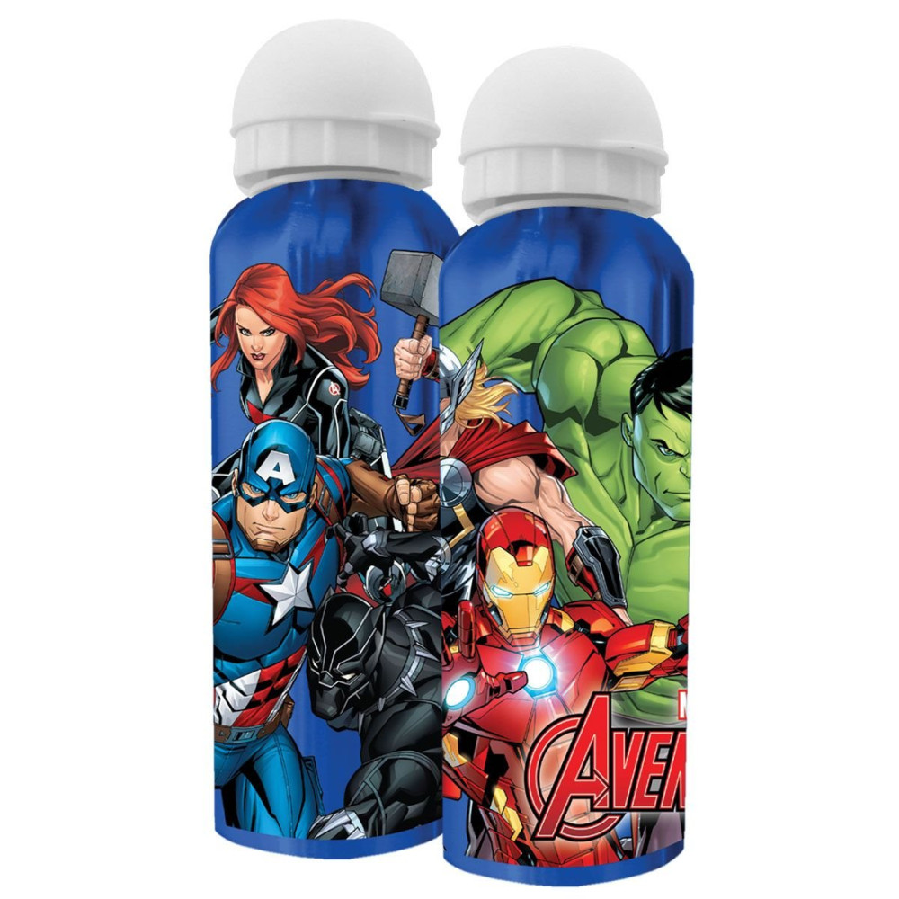 Marvel Avengers Small 350ml Plastic Drinking Bottle Blue
