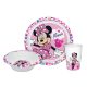 Disney Minnie Happy Dinnerware, micro plastic set in box