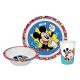 Disney Mickey Yes Dinnerware, micro plastic set in box