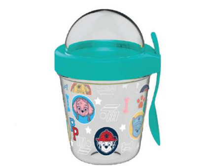 Paw Patrol Heads cup Snack with lid and spoon 350 ml