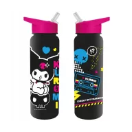   Hello Kitty Punk Kuromi Kuromi Punk plastic bottle with straw 700 ml