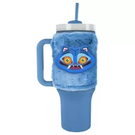  K-pop Demon Hunters Derpy thermal bottle with straw and removable plush cover 1.2 L
