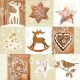 Christmas napkins, pack of 20, 33x33 cm
