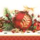 Christmas Red Bauble napkins, pack of 20, 33x33 cm