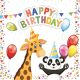 Happy Birthday Star Happy Birthday napkin 20 pcs 33x33 cm