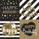 Happy Birthday Golden Happy Birthday decorative napkin 20 pcs 33x33 cm
