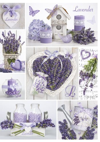 Colour Mosaic Lavender A/4 elastic folder