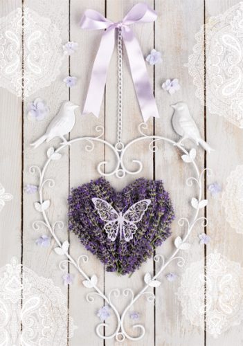 Colour Heart Lavender A/4 Elastic Folder