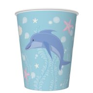 Mermaid Pastel paper cup 8 pcs 250 ml