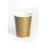 Colour Gold paper cup 8 pcs 250 ml