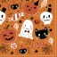 Halloween Orange Booo napkin, set of 20, 33x33 cm