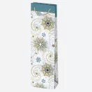 Christmas Patterned paper wine bag 12x40x9 cm