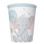 Elephant Blue Balloon Baby paper cup set of 8, 250 ml