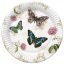 Butterfly Retro Background paper plate 8 pcs 18 cm