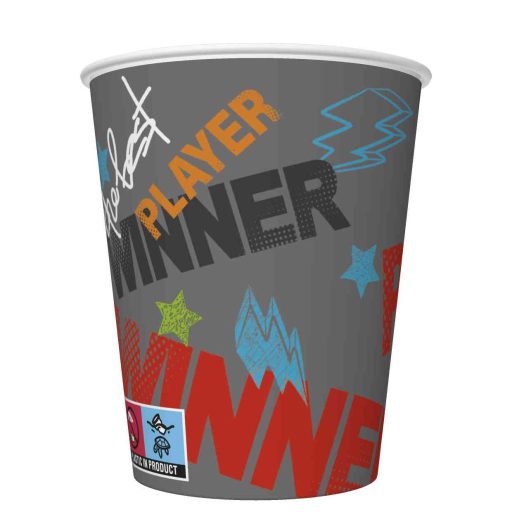 Gamer Joystick paper cup 8 pcs 250 ml